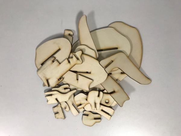 Meeresschildkröte als 3D Modell / Puzzle - Bausatz